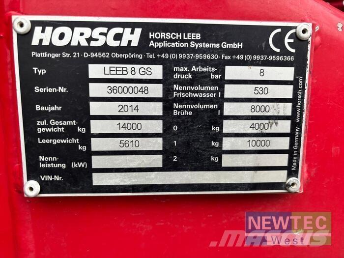  LEEB 8 GS Ťahané postrekovače