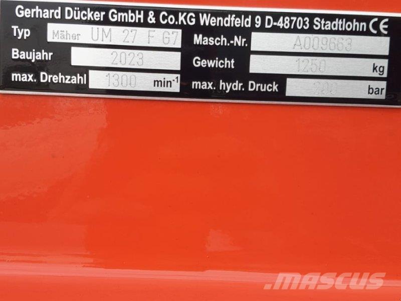 Dücker UM 27 Obracače kompostu