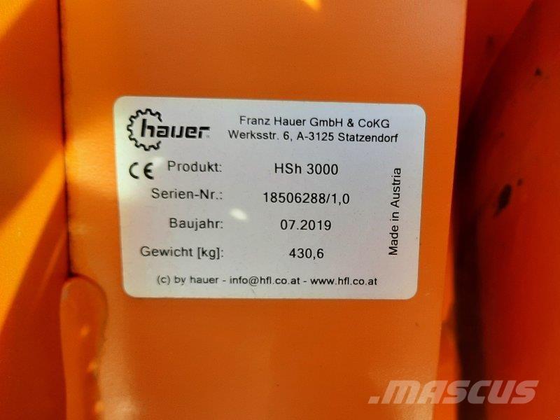 Hauer HSH 3000 Snežné pluhy, predné snežné radlice