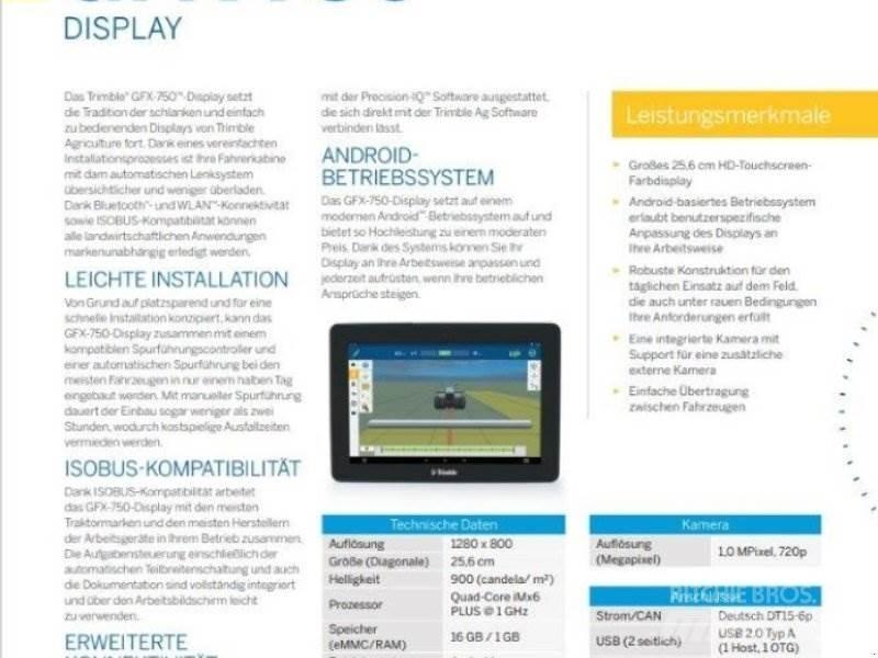 Trimble GFX 750 Ďalšie poľnohospodárske stroje