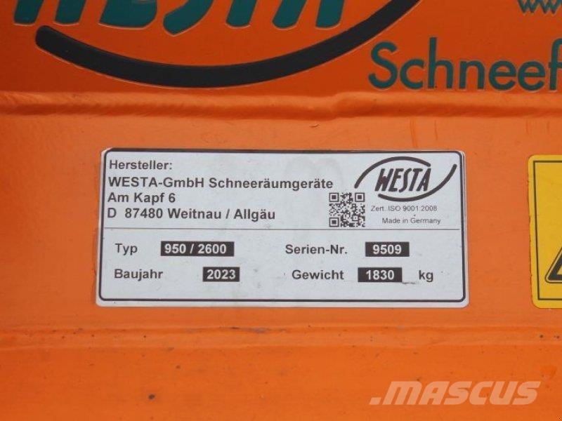  WESTA 950/2600 Snehové frézy