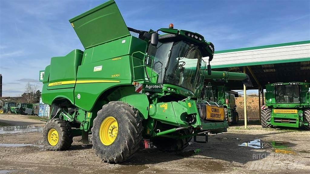 John Deere S670 Kombinované zberacie stroje