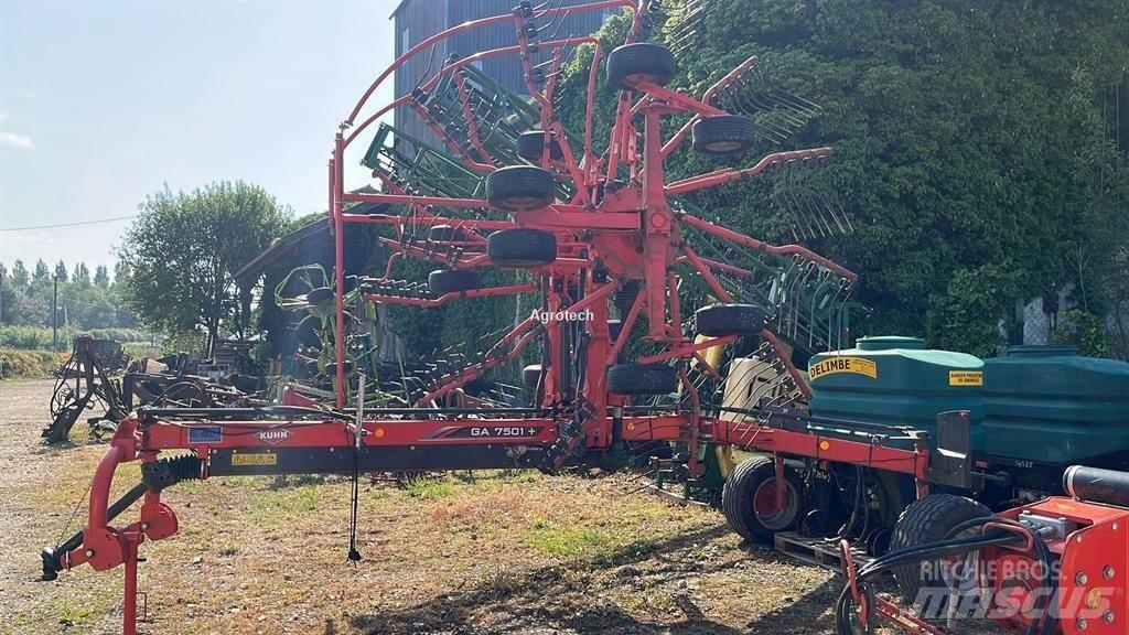 Kuhn GA 7501 Obracače a zhrabovače sena