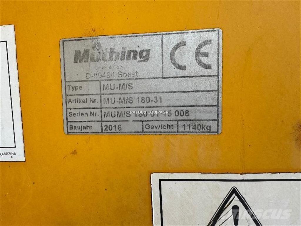 Müthing MU/MS-180 Rotačné brány a pôdne frézy