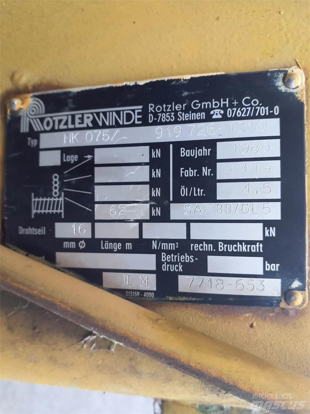 Faun RTF 30 winch Diely a zariadenia žeriavov