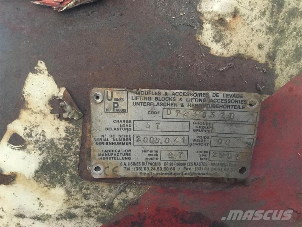  Hookblock 5ton Diely a zariadenia žeriavov