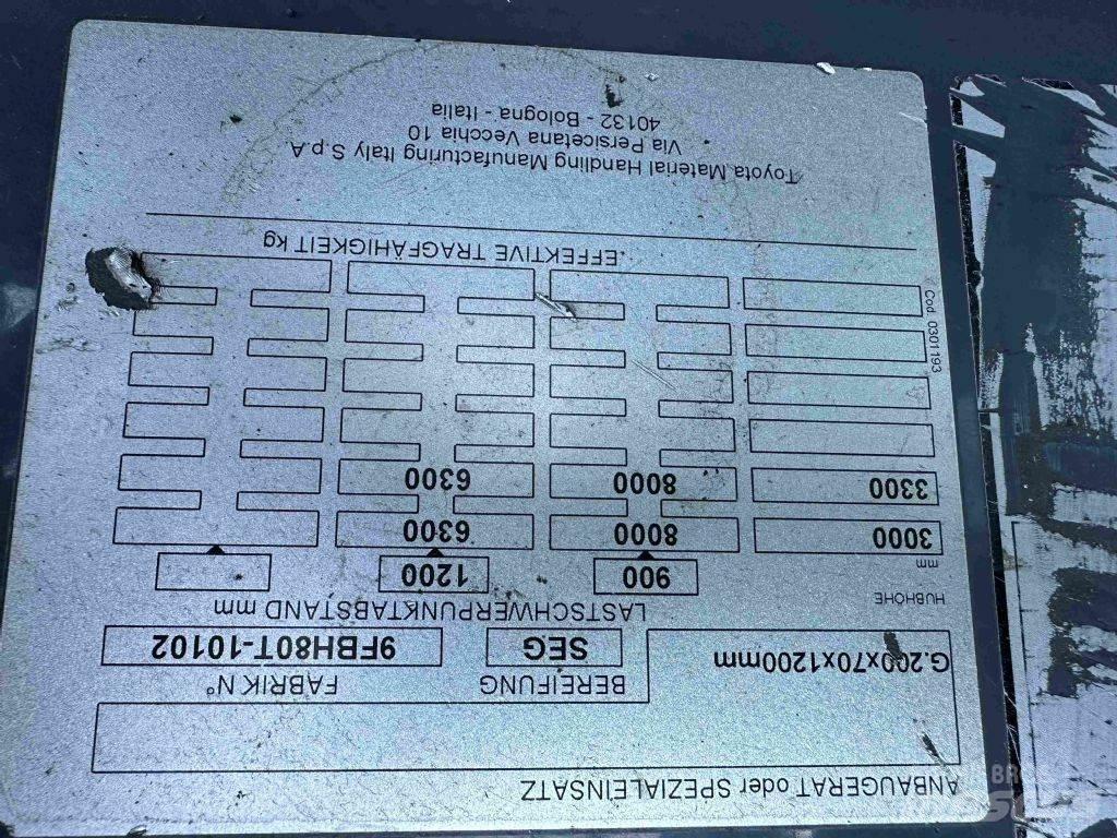 Toyota 9FBH80T Akumulátorové vozíky