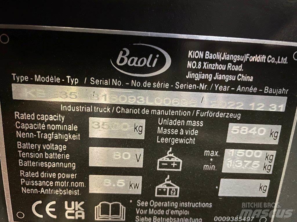Baoli KBE35 Akumulátorové vozíky