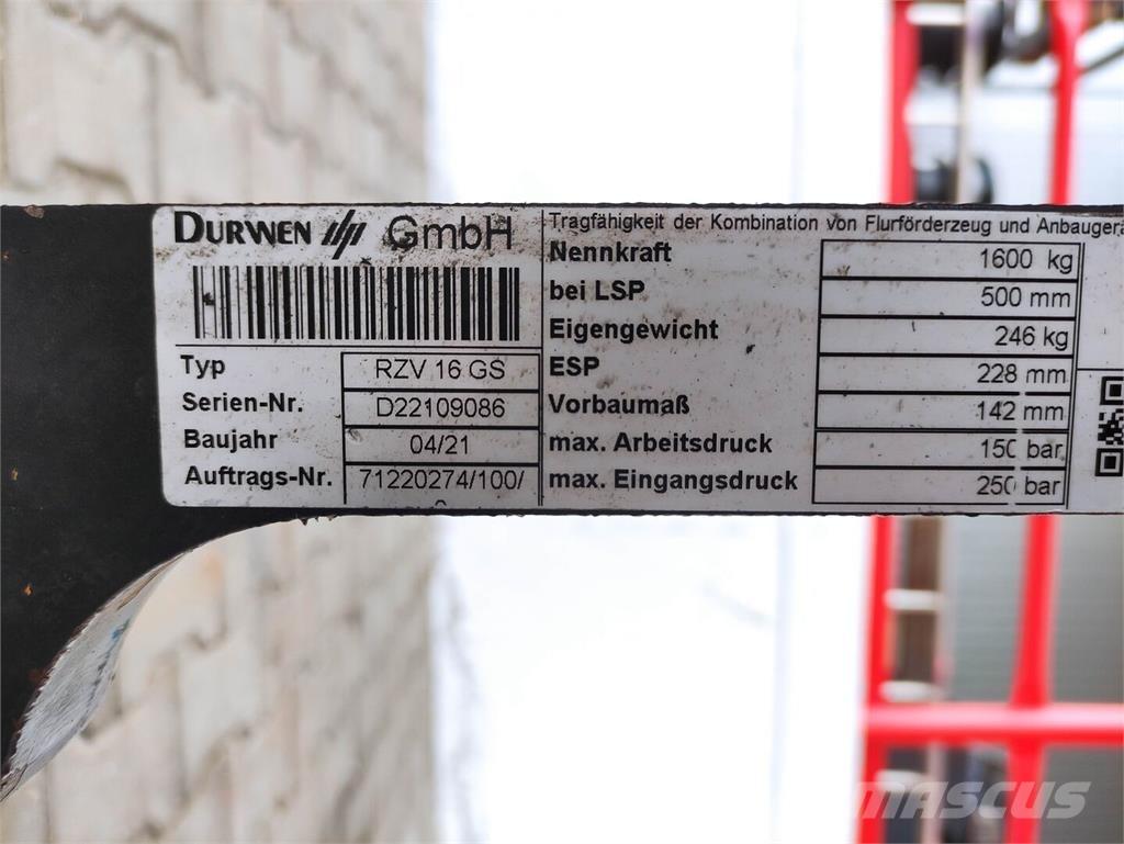 Durwen RZV 16 GS Manipulácia s materiálom - ostatné