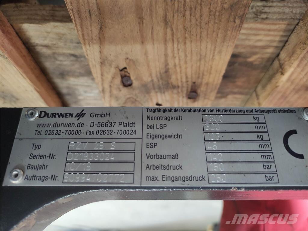 Durwen RZV 25 S Manipulácia s materiálom - ostatné