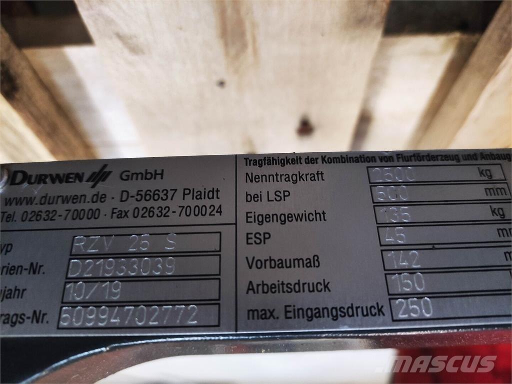 Durwen RZV 25 S Manipulácia s materiálom - ostatné