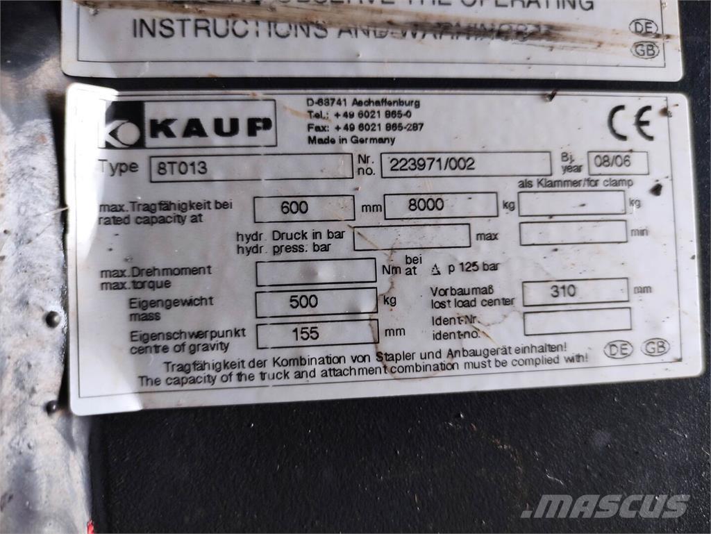 Kaup 8T013 Manipulácia s materiálom - ostatné