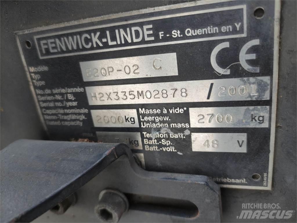 Linde E20P-02-335 Akumulátorové vozíky