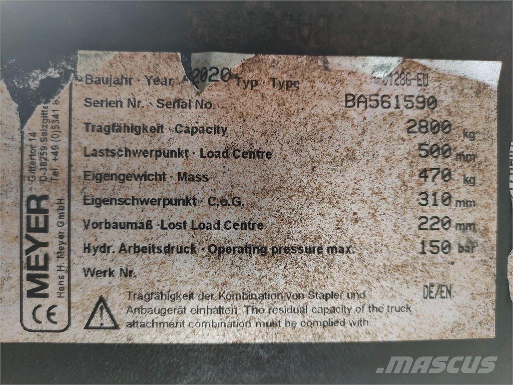 Meyer 3-0128G-EU Čeľuste na balíky
