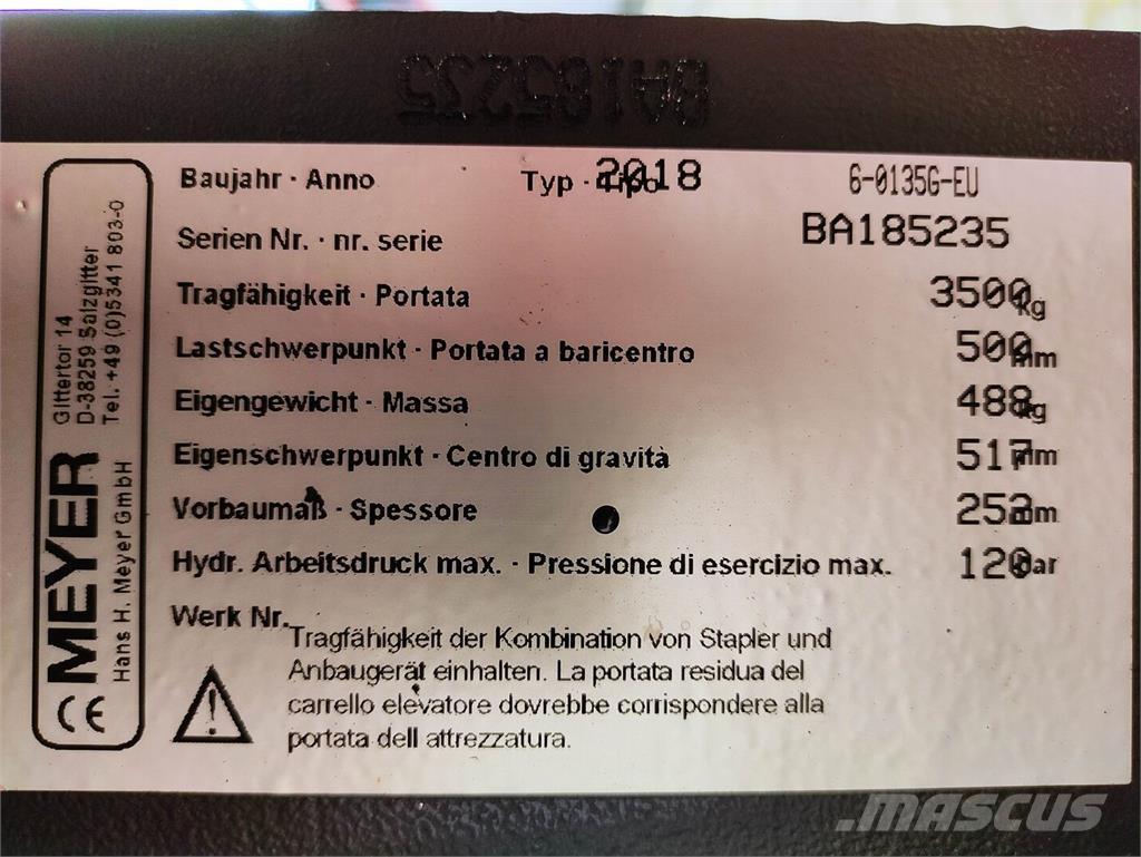 Meyer 6-0135G-EU Čeľuste na balíky