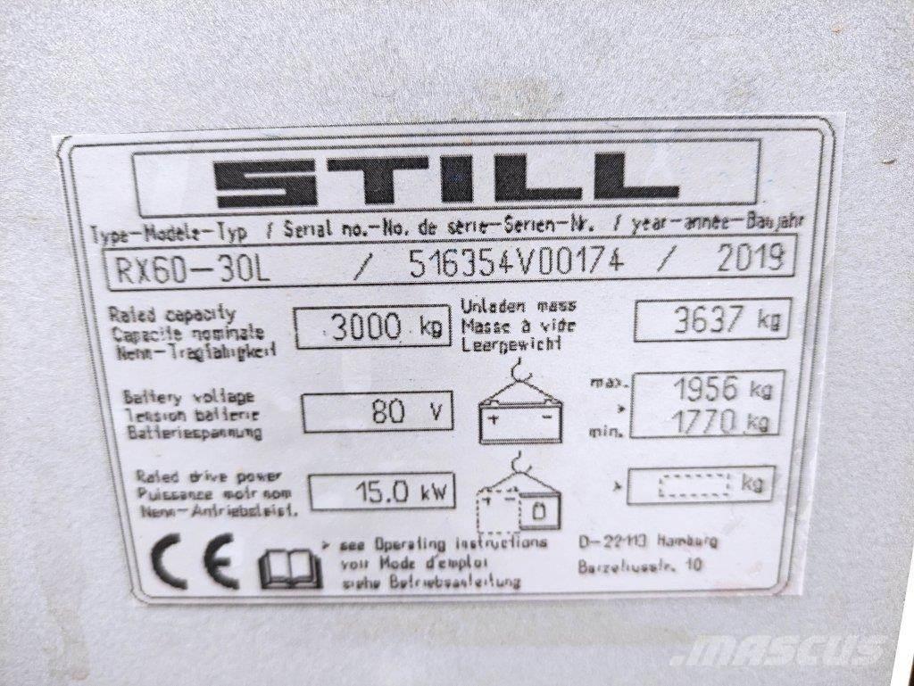 Still RX60-30 L Akumulátorové vozíky