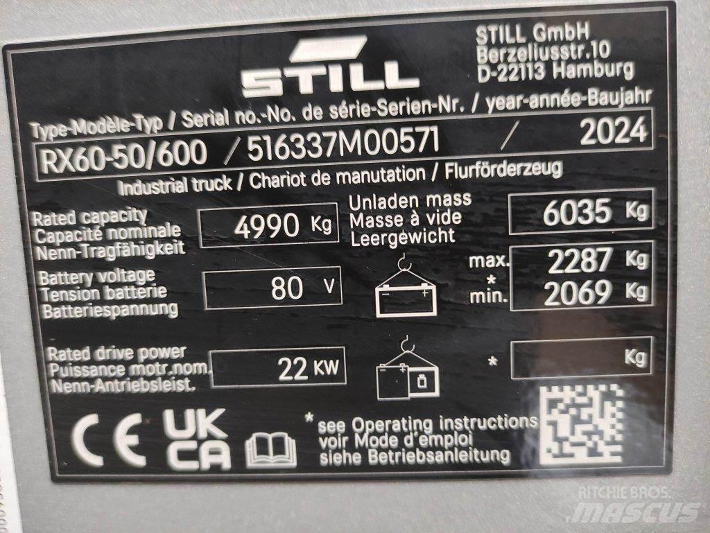 Still RX60-50/600 Akumulátorové vozíky
