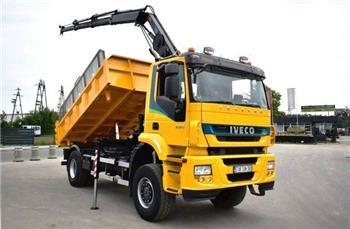 Iveco 4x4 TRAKKER 330 HIAB 111 B-3 EURO 5 KIPPER Cran