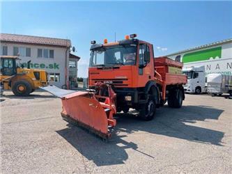 Iveco MAGIRUS 4x4 threesided kipper with crane, 113