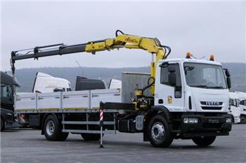 Iveco STRALIS 180E30/BOX - 7,5M + CRANE HYVA 911/RADIO