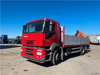 Iveco STRALIS 260S42 6x2 manual EURO4, with crane,610