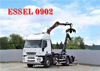 Iveco STRALIS 400 Abrollkipper + KRAN *TOPZUSTAND