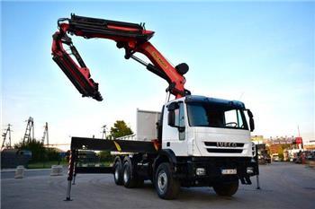 Iveco TRAKKER 6x4 PALFINGER PK 44002 FLY JIB WINCH !