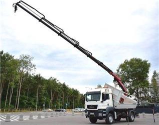 MAN 4x4 TGS 18.480 HMF 2620 MEILLER KIPPER Cran KRAN