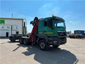 MAN TGS 33.480 6x6 woodtransporter crane+UMIKOV 796