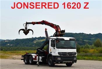 Mercedes-Benz Actros 2646 * ABROLLKIPPER * JONSERED 1620 Z!