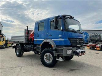 Mercedes-Benz AXOR 1829 threesided kipper 4x4,crane7seats,319