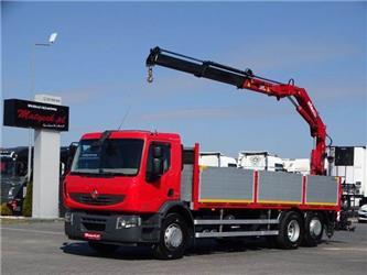 Renault PREMIUM 4/6X2/L:6,9M+CRANE HYVA /LIFTED AXLE/MAN