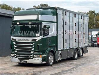 Scania R500 V8 6x2 Euro 5 3.Stock Menke Hubdach,Tränke