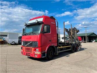Volvo FH12.420 woodtransporter,crane ESSEL 6x2 vin 871