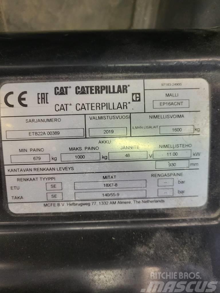 CAT EP16 ACNT " Lappeenrannassa" Akumulátorové vozíky