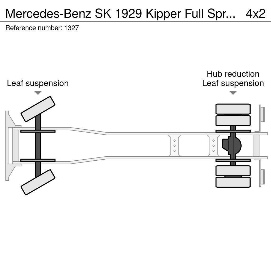 Mercedes-Benz SK 1929 Kipper Full Spring V8 Big Axle Good Condit Sklápače