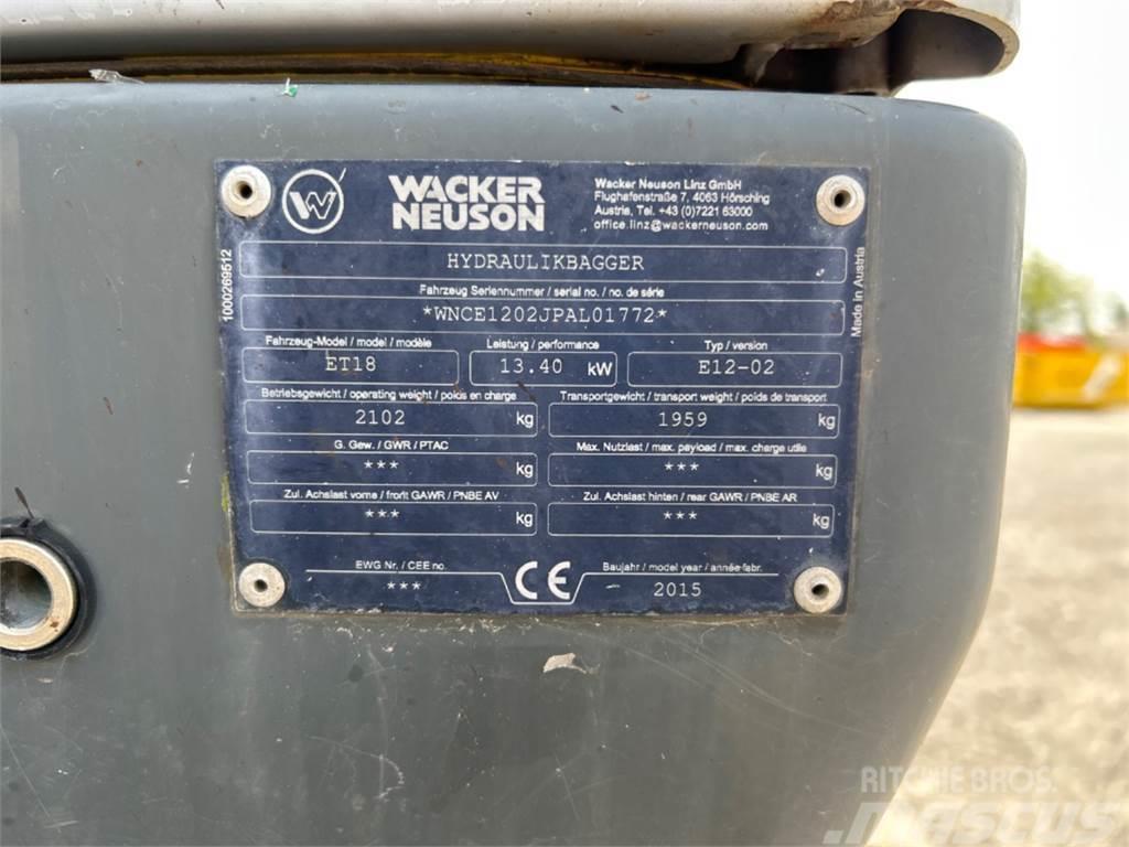Wacker Neuson ET 18 VDS Mini rýpadlá < 7t