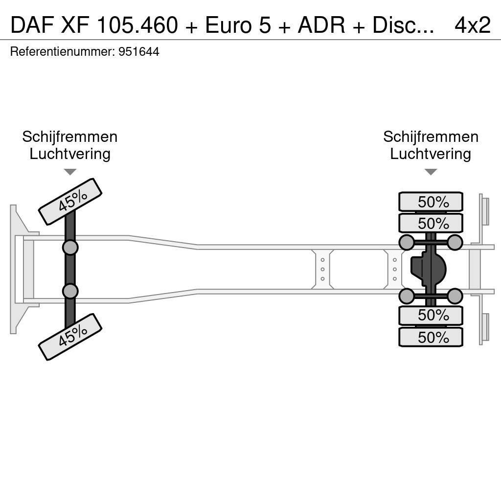 DAF XF 105.460 + Euro 5 + ADR + Discounted from 17.950 Nákladné vozidlá bez nadstavby