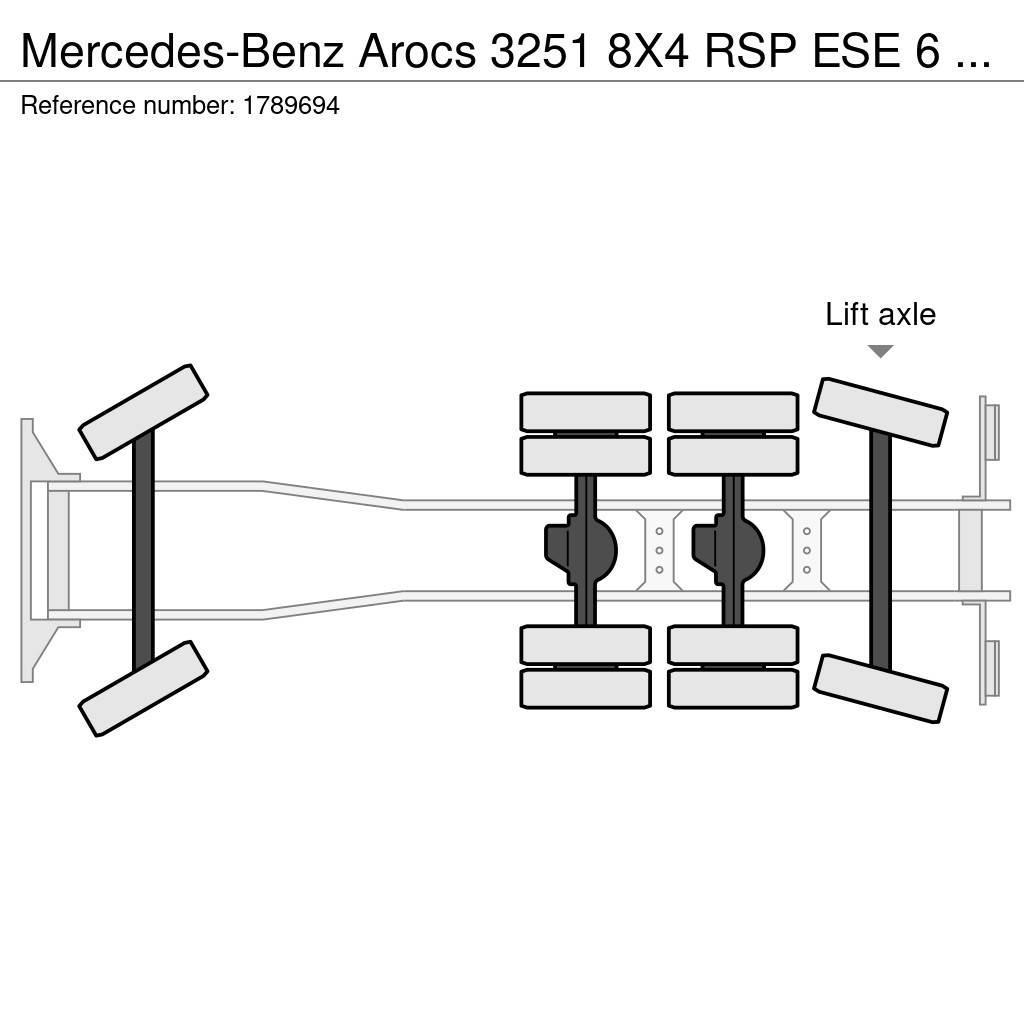 Mercedes-Benz Arocs 3251 8X4 RSP ESE 6 RD 8000 SAUGBAGGER/SUCTIO Combi / vacuum trucks