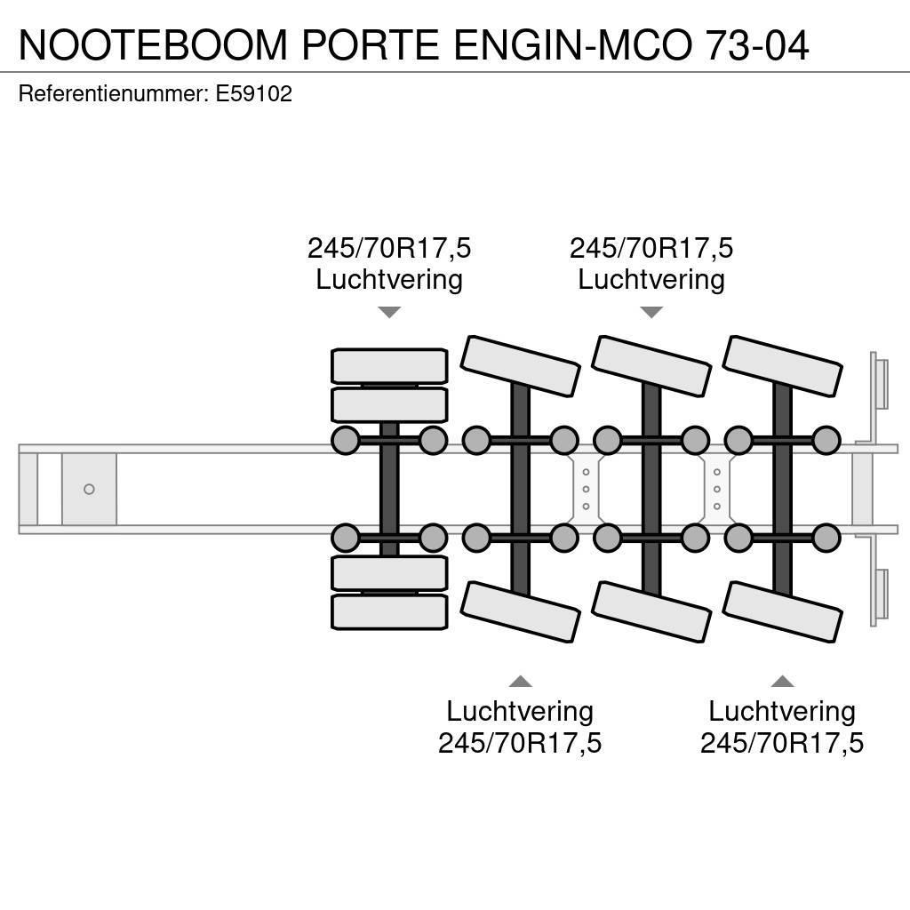 Nooteboom PORTE ENGIN-MCO 73-04 Podvalníkové návesy