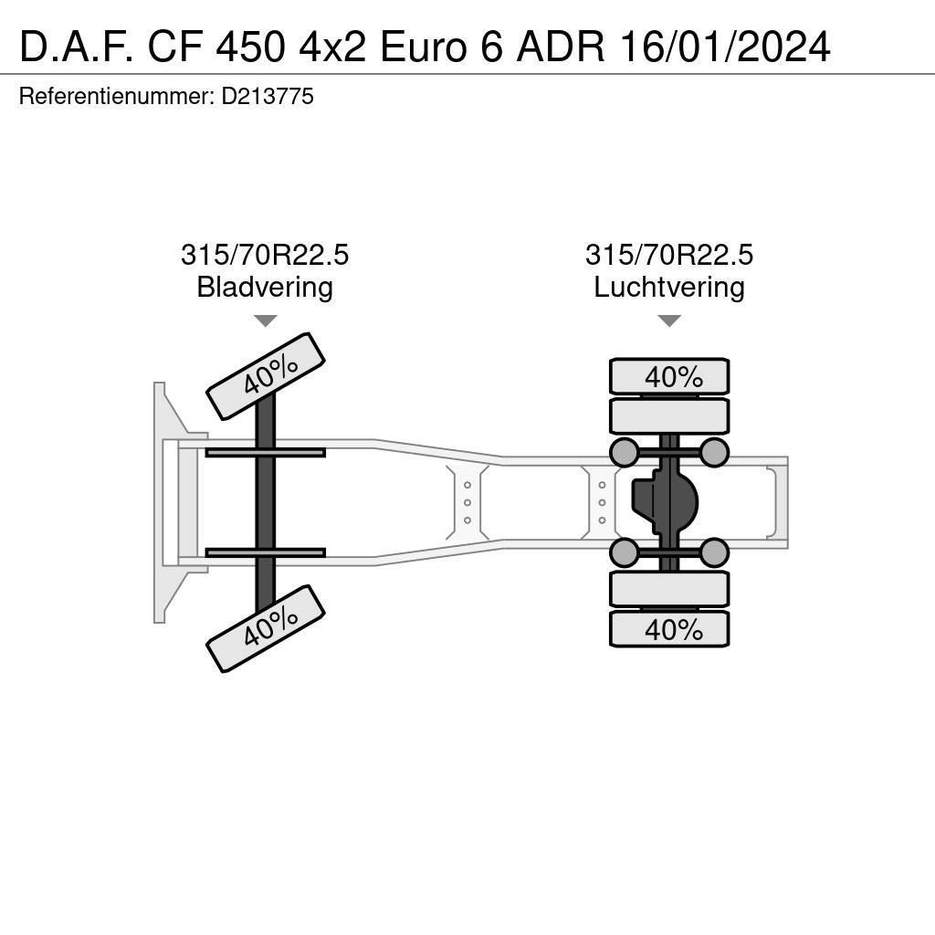 DAF CF 450 4x2 Euro 6 ADR 16/01/2024 Ťahače
