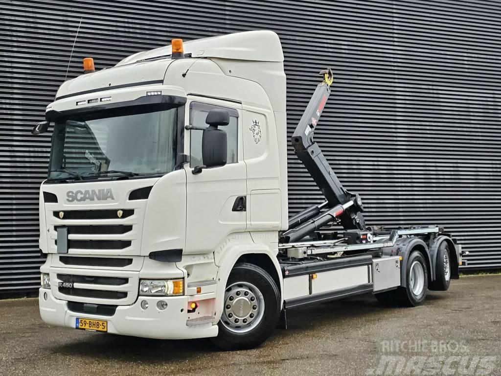 Scania R450 6x2*4 / EURO 6 / HOOKLIFT / ABROLKIPPER Hákový nosič kontajnerov