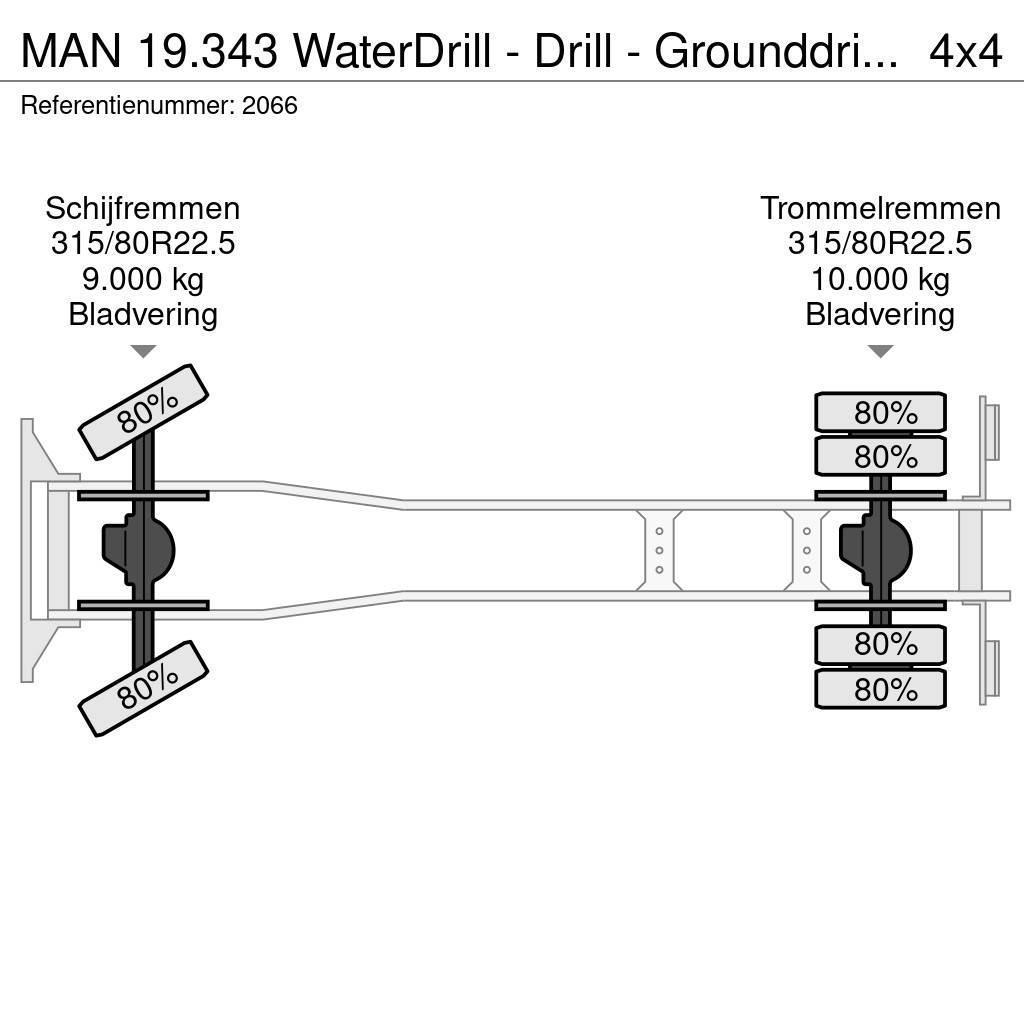 MAN 19.343 WaterDrill - Drill - Grounddrill - Boor Univerzálne terénne žeriavy