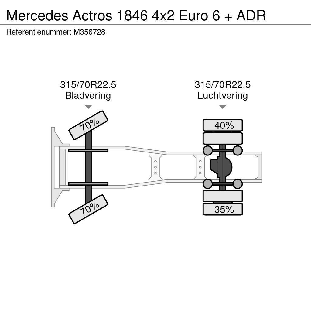 Mercedes-Benz Actros 1846 4x2 Euro 6 + ADR Ťahače