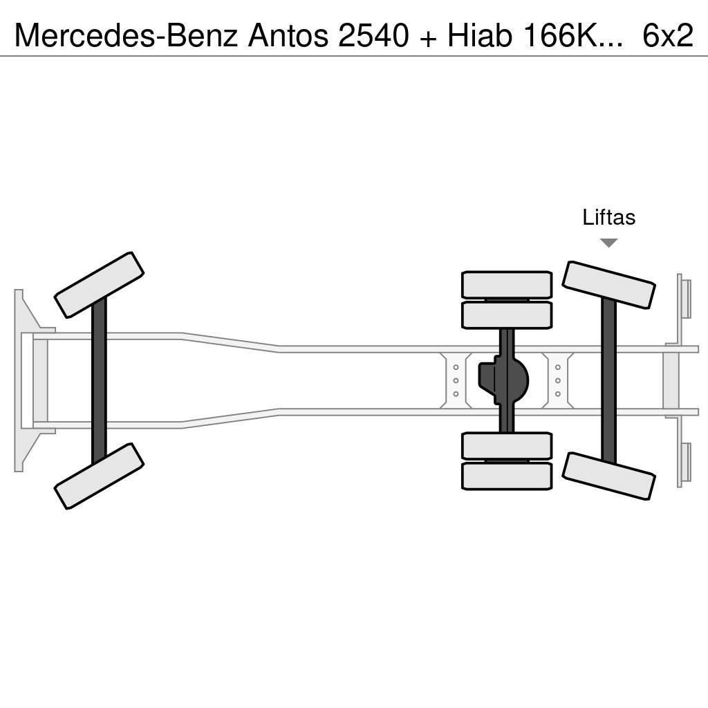 Mercedes-Benz Antos 2540 + Hiab 166K Pro Univerzálne terénne žeriavy