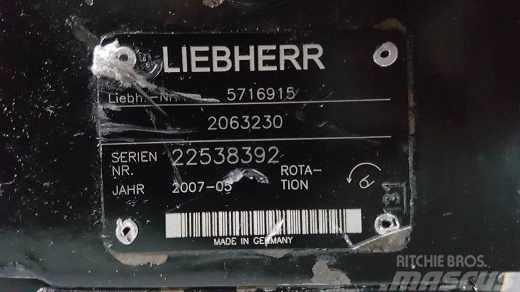 Liebherr 5716915 - L566/L574 - Drive pump/Fahrpumpe/Rijpomp Hydraulika