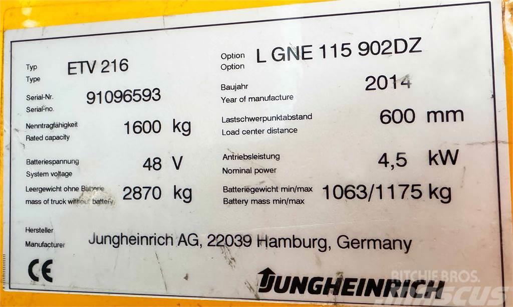 Jungheinrich ETV 216 - 9.020MM HUB - TRIPLEX - NEUWERTIG Mini excavators < 7t (Mini diggers)