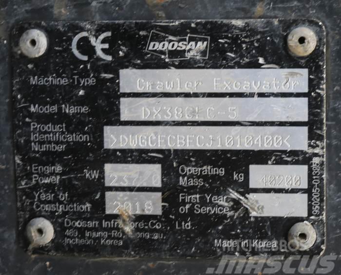 Doosan DX380LC-5 Pásové rýpadlá