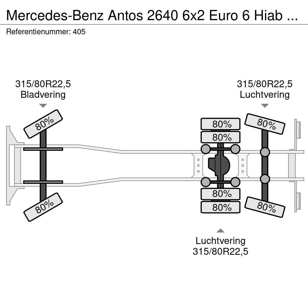 Mercedes-Benz Antos 2640 6x2 Euro 6 Hiab 166K Hipro 2 x Hydr. Ro Univerzálne terénne žeriavy