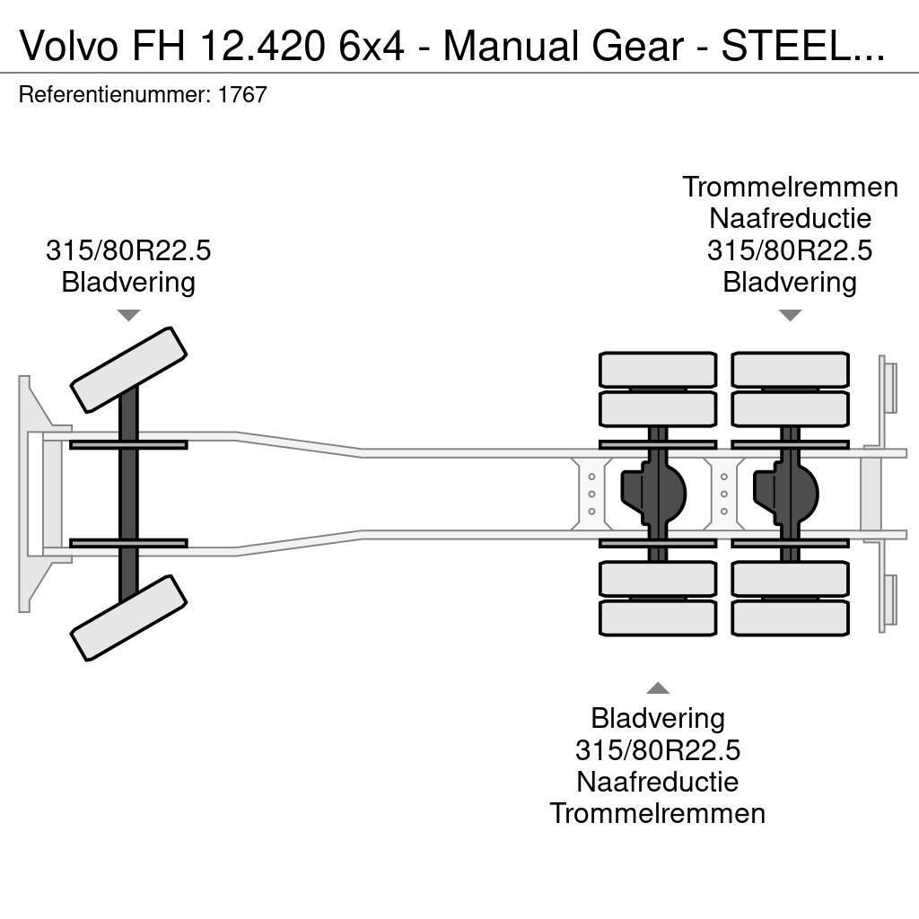 Volvo FH 12.420 6x4 - Manual Gear - STEEL/STEEL - Big Ax Sklápače